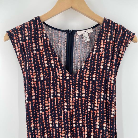 H BY HALSTON Dress Size Extra Small Linen Blend Wrap Sash Tie Waist Sleeveless - Picture 7 of 15